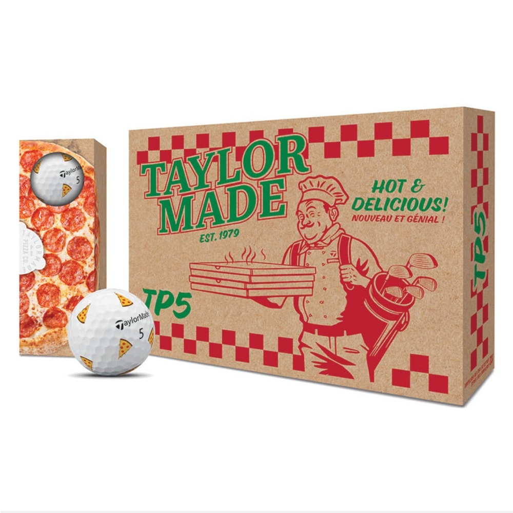 TaylorMade TP5 pix Pizza Party Golf Balls